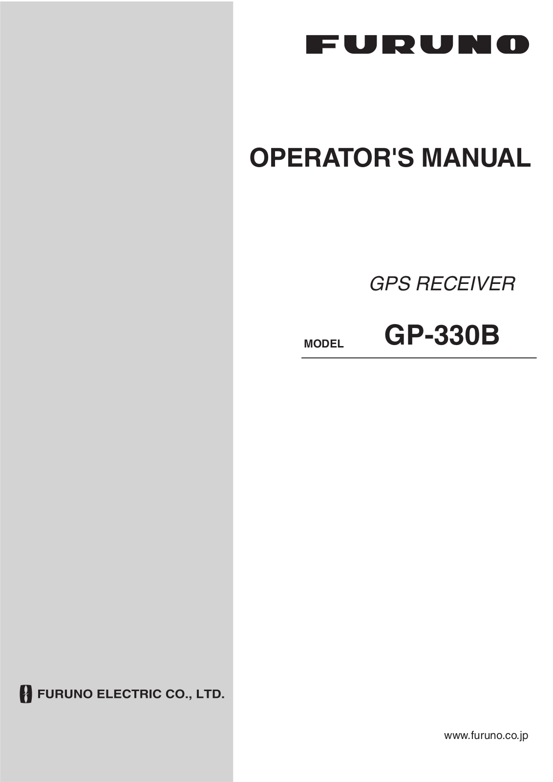 Furuno GP330B Operator's Manual