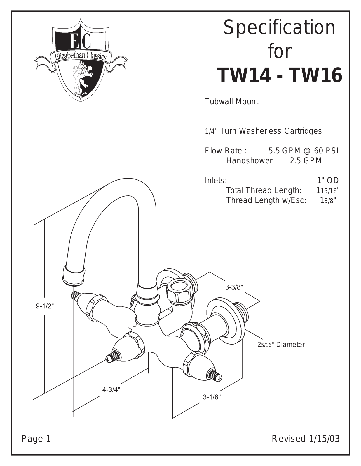 Factory Direct Hardware ECTW14 User Manual