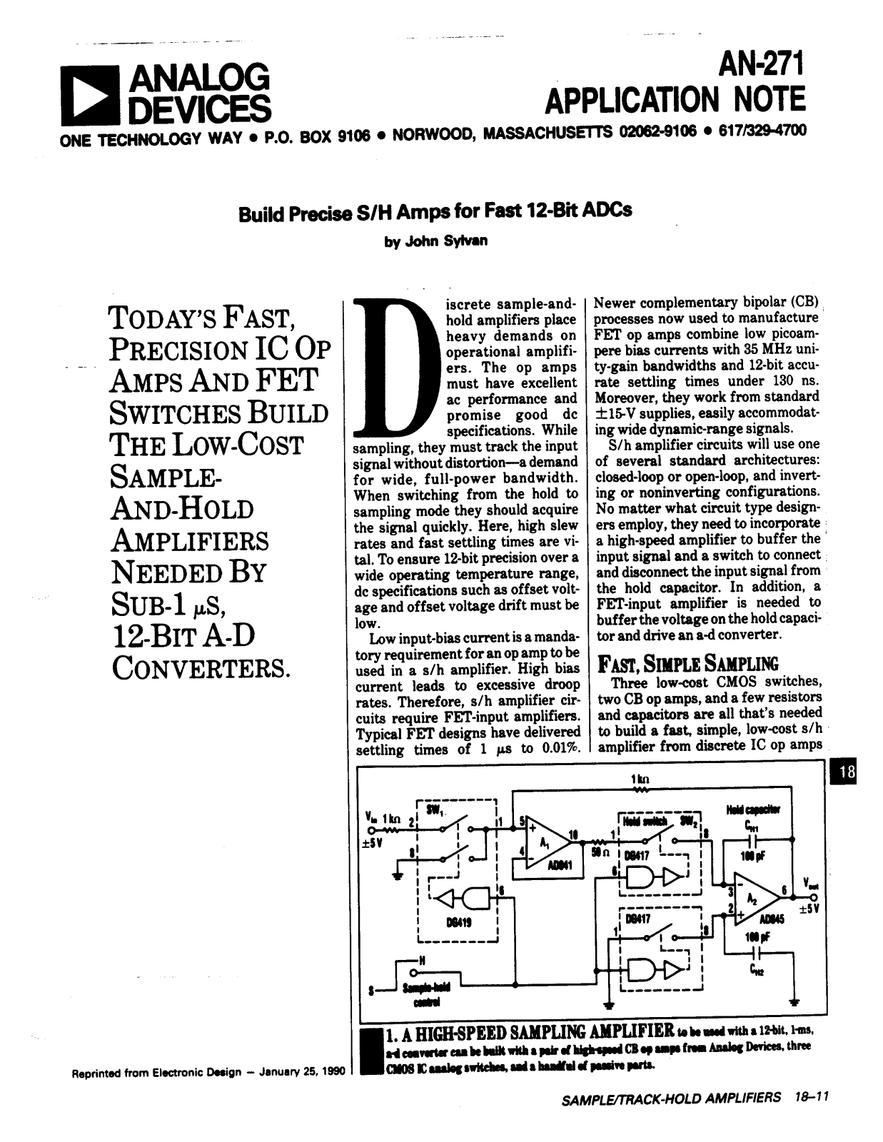 ANALOG DEVICES AN-271 Service Manual