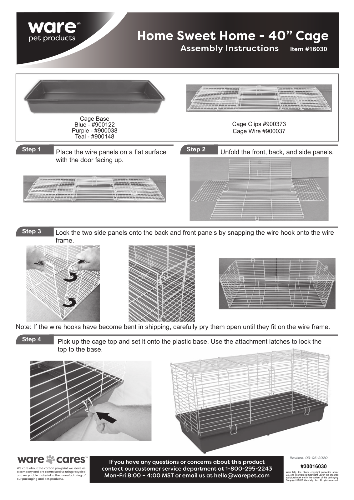 Ware Pet Products WFG10019 Installation & Assembly - ManualMachine.com