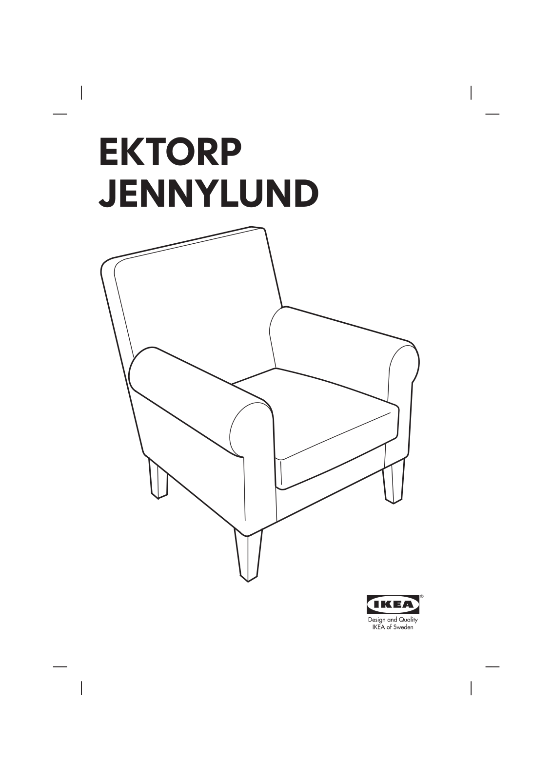 IKEA EKTORP JENNYLUND CHAIR FRAME Assembly Instruction
