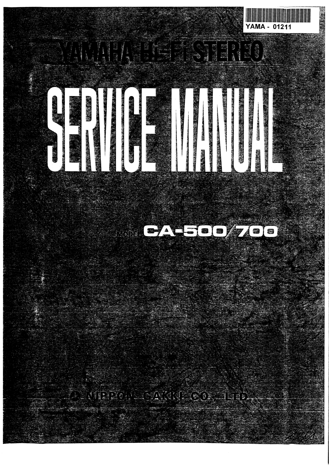 Yamaha CA-700, CA-500 Service Manual