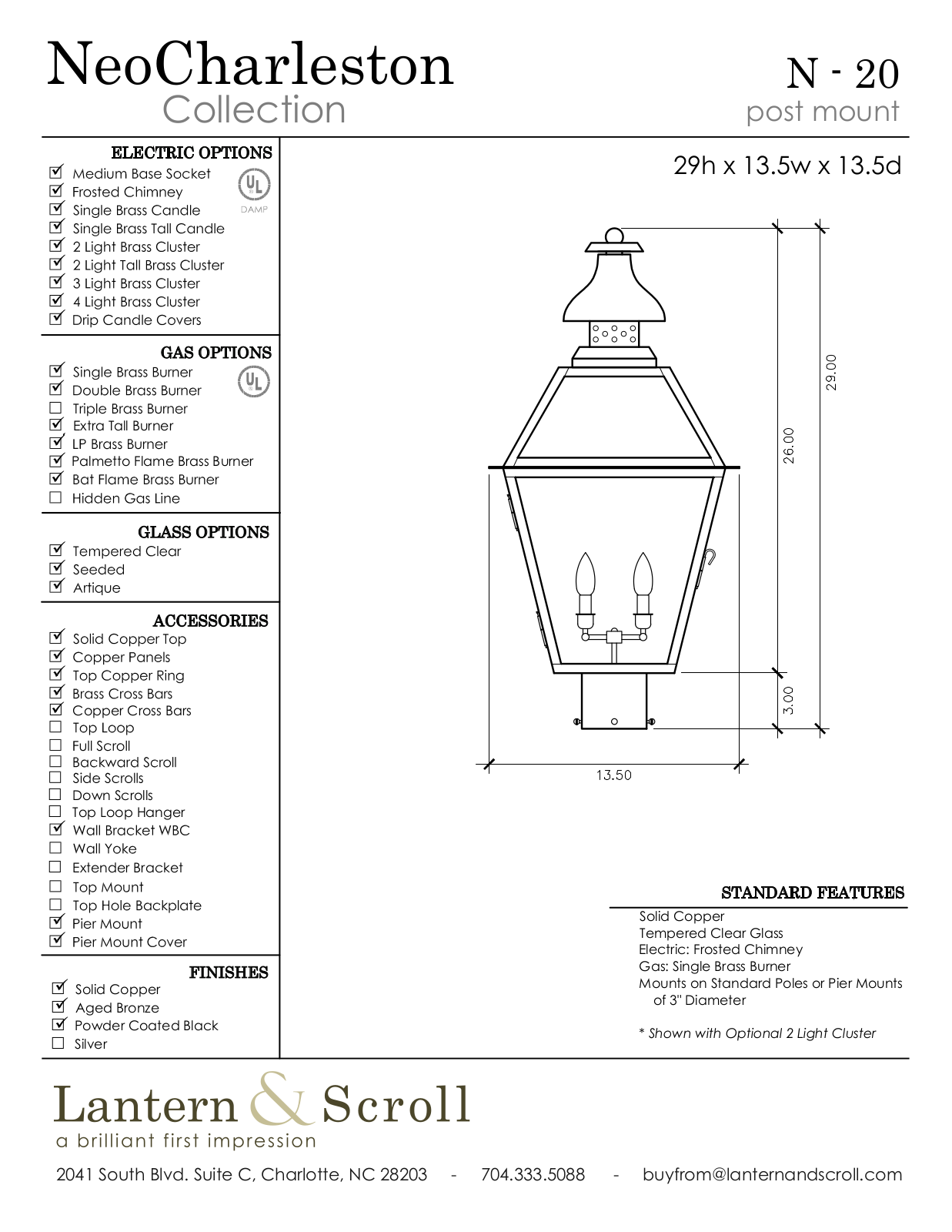 Lantern & Scroll LASC1038 Specifications - ManualMachine.com