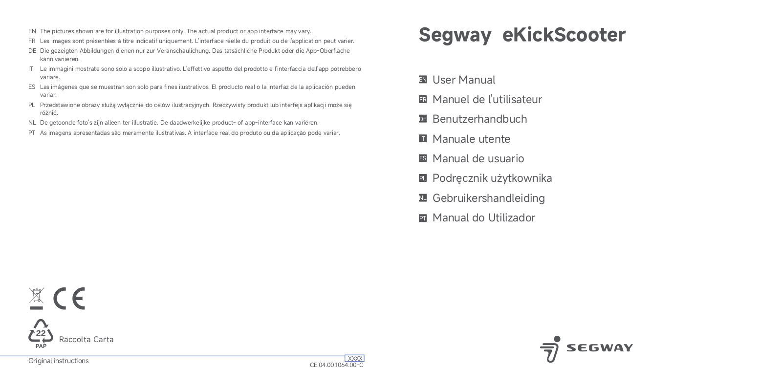 SEGWAY 051801E, 051801D User guide - ManualMachine.com