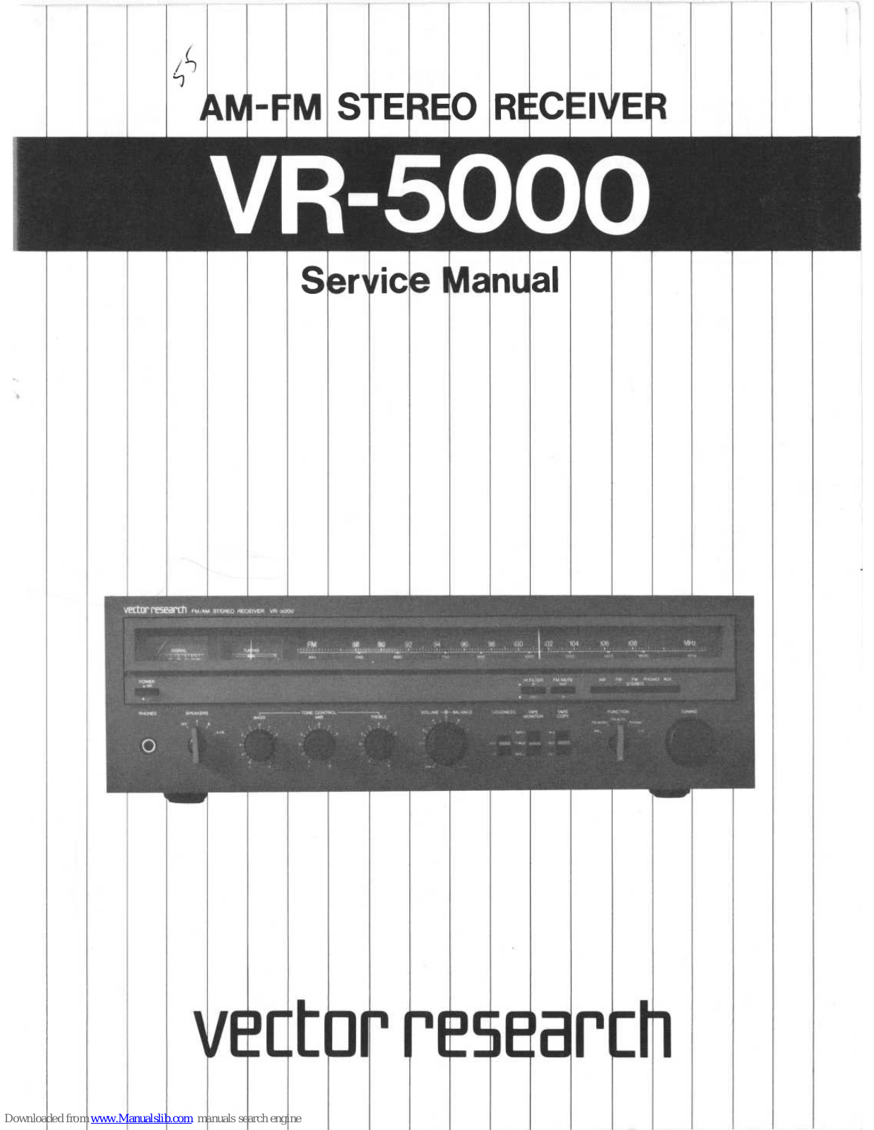 Vector Research VR-5000 Service Manual