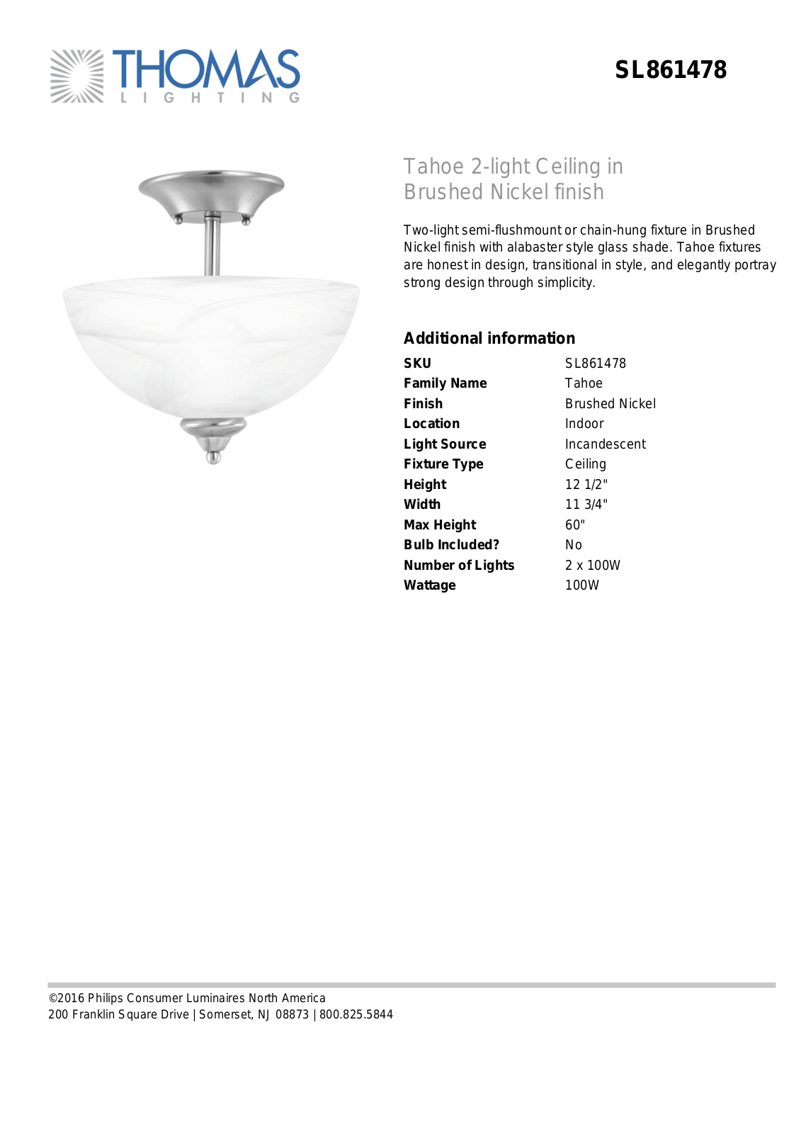 Thomas Lighting SL861478 User Manual - ManualMachine.com