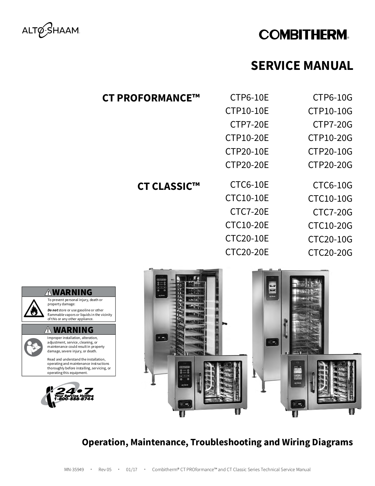 Alto Shaam CTC10-10E Service Manual