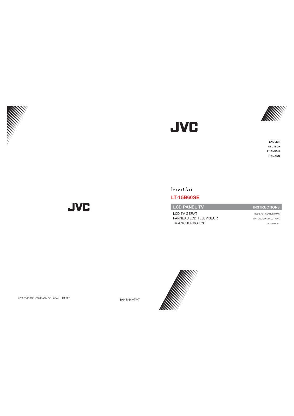 JVC LT-15B60SE User Manual