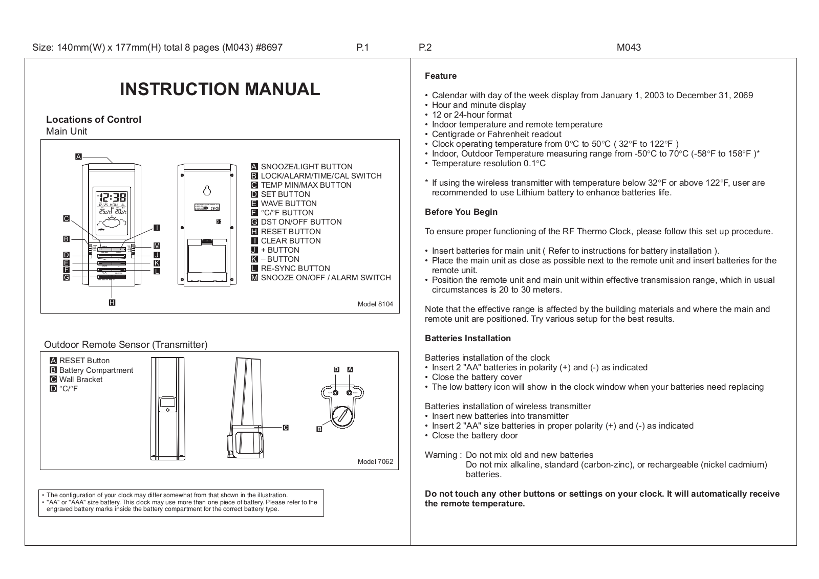 Electronics Tomorrow 706640305 User Manual