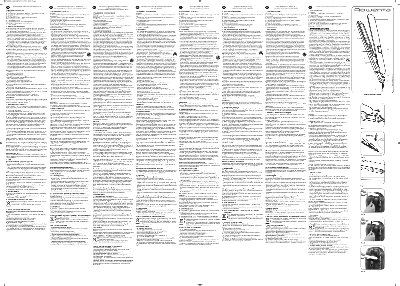 Rowenta SF6030 User manual