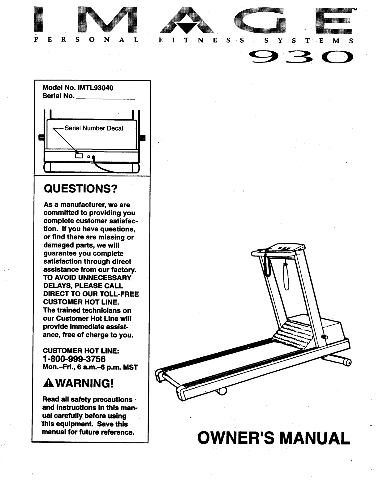 Image IMTL93040 Owner's Manual