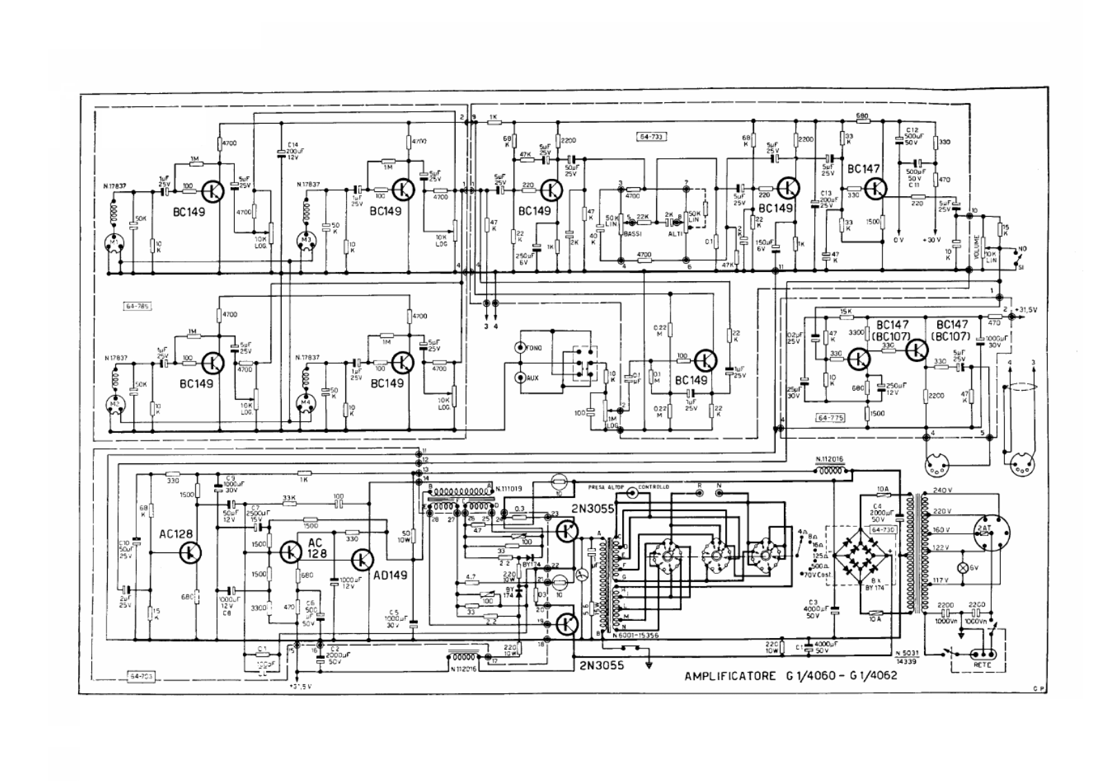 Geloso g1 4060, g1 4062 schematic