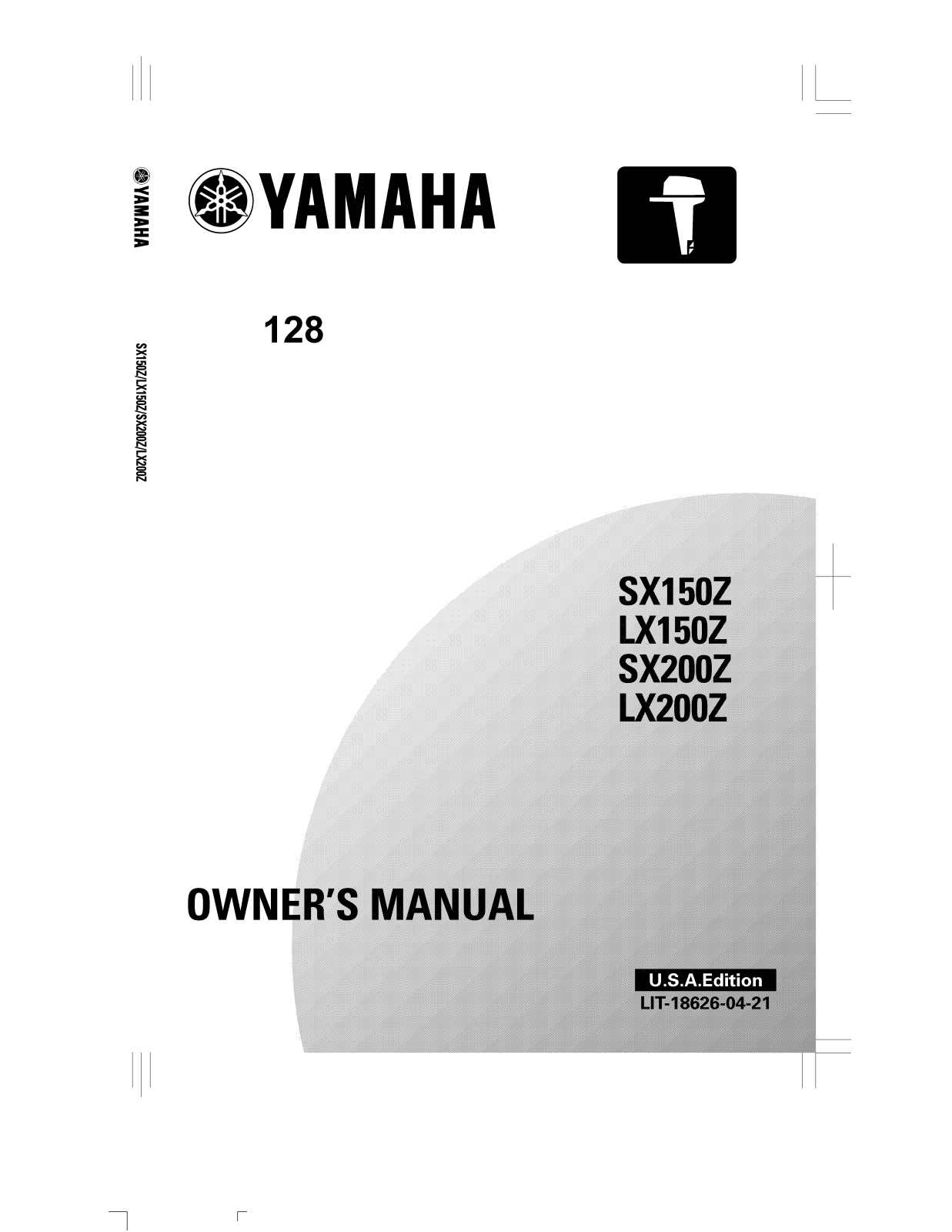 Yamaha SX150Z, LX150Z, LX200Z, SX200Z Owner's Manual