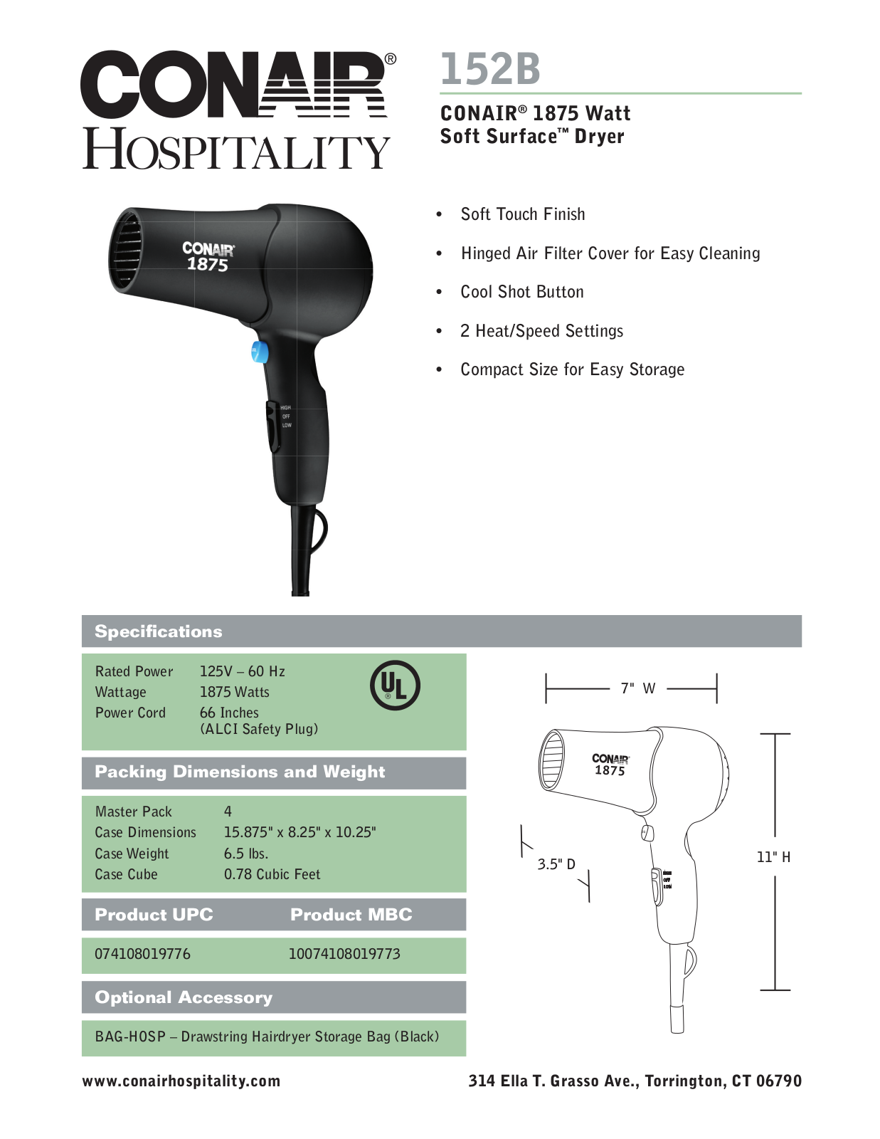 Waring 152B User Manual