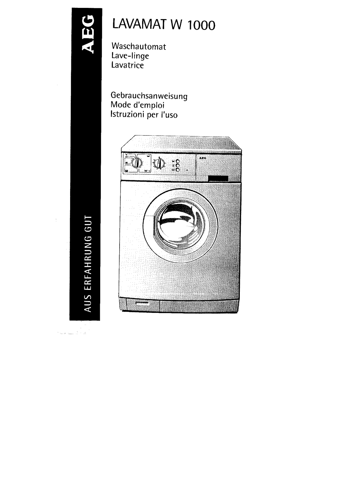 Aeg W1000 User Manual