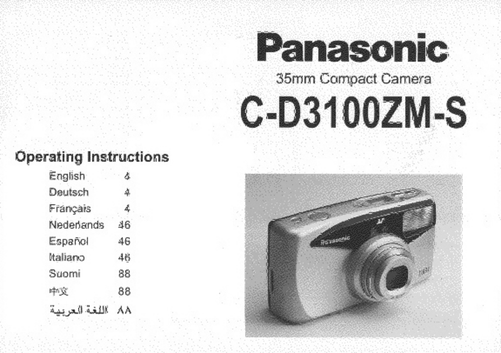 Panasonic CD3100ZM-S User Manual