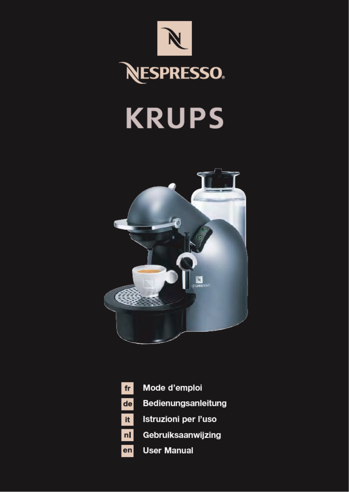 KRUPS FNA2Z1, FNA241 User Manual