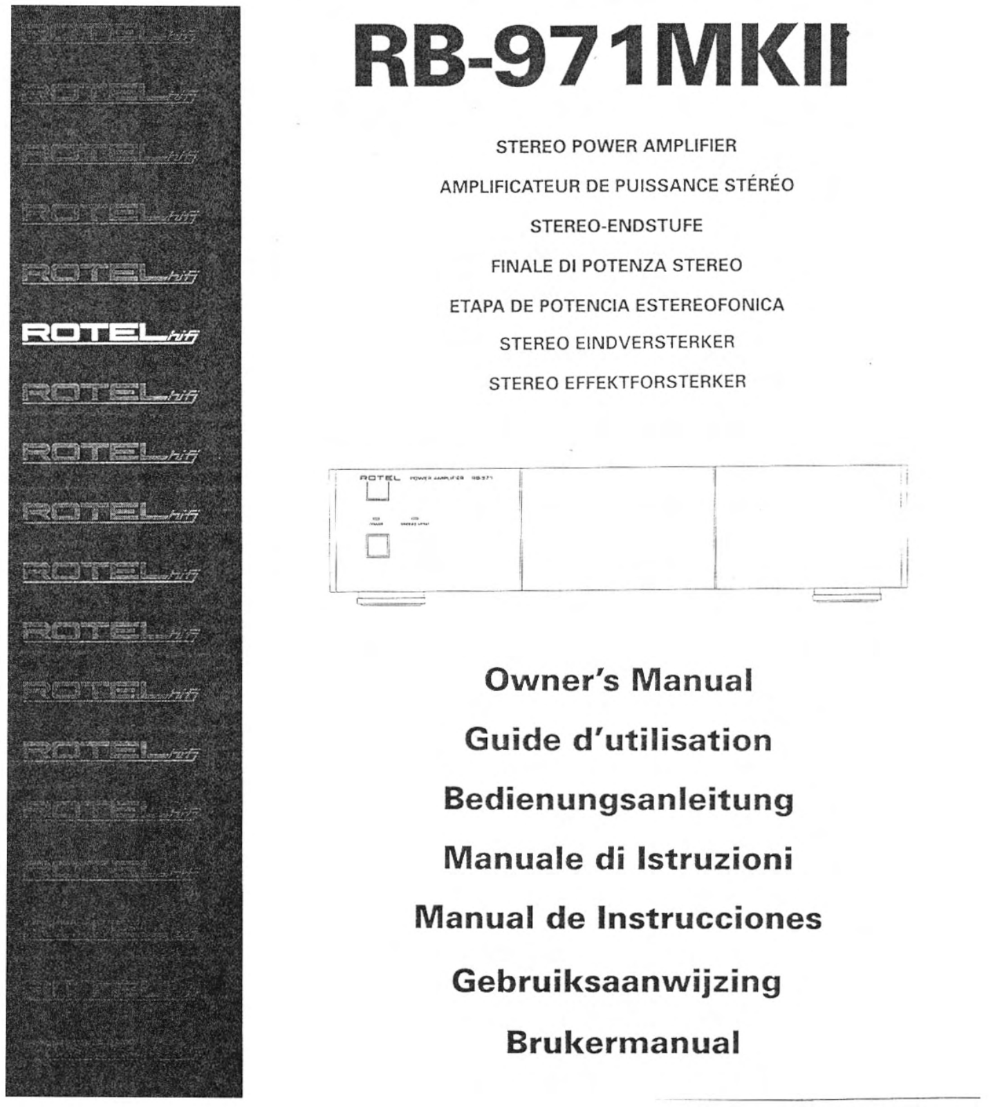 Rotel RB-971MKII User Manual