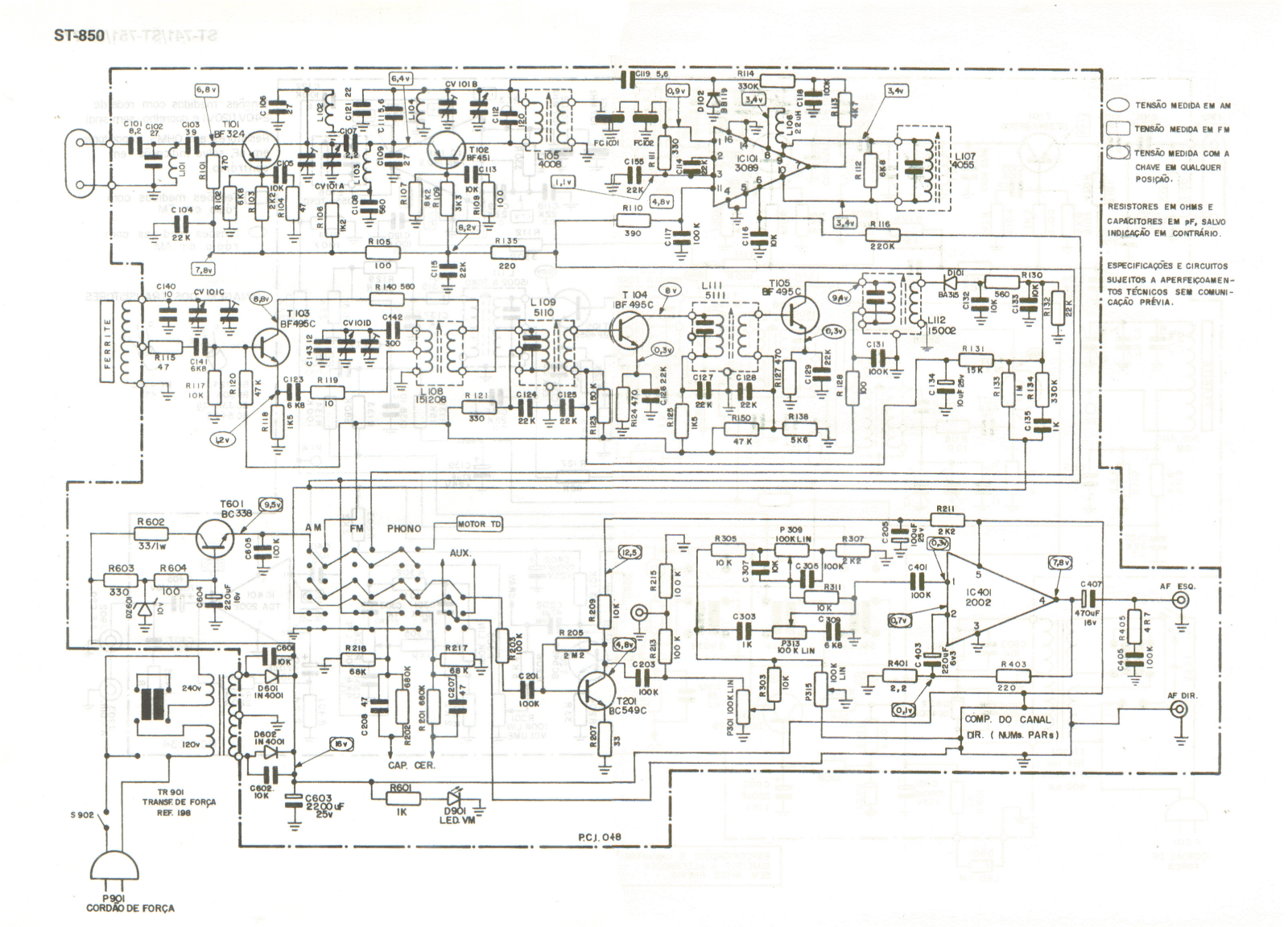 FRAHM ST-850 Schematic