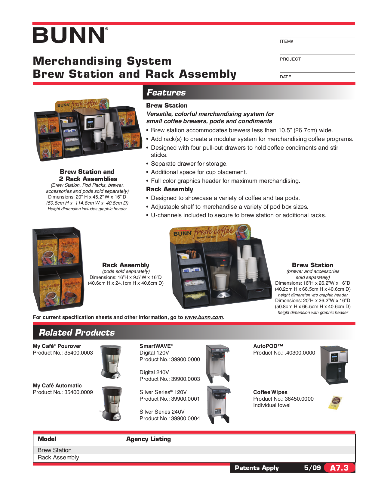 Bunn-O-Matic Brew Station General Manual