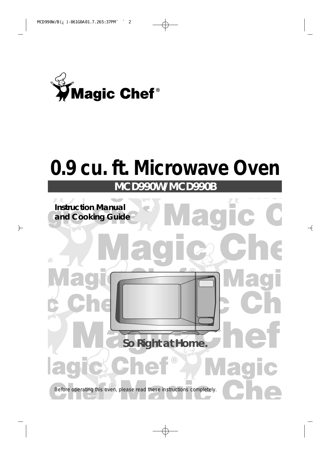 Daewoo MCD990W, MCD990B User Manual