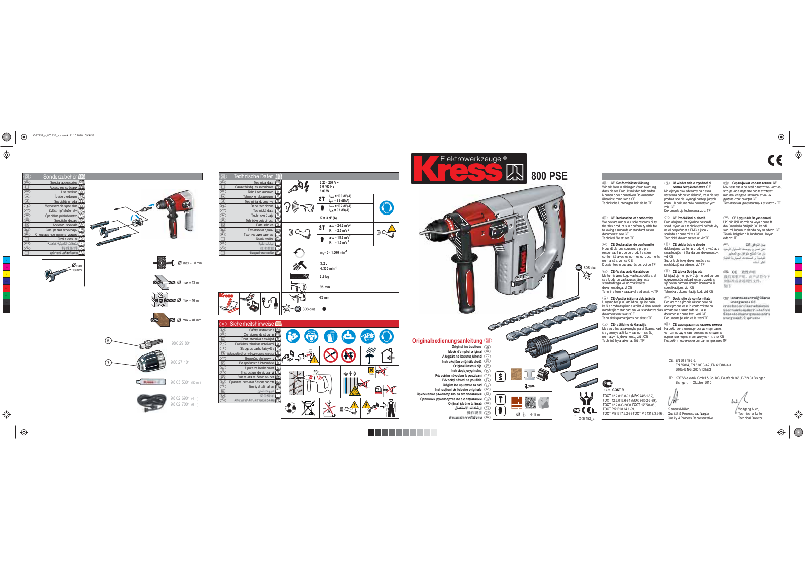 KRESS 800 PSE User Manual