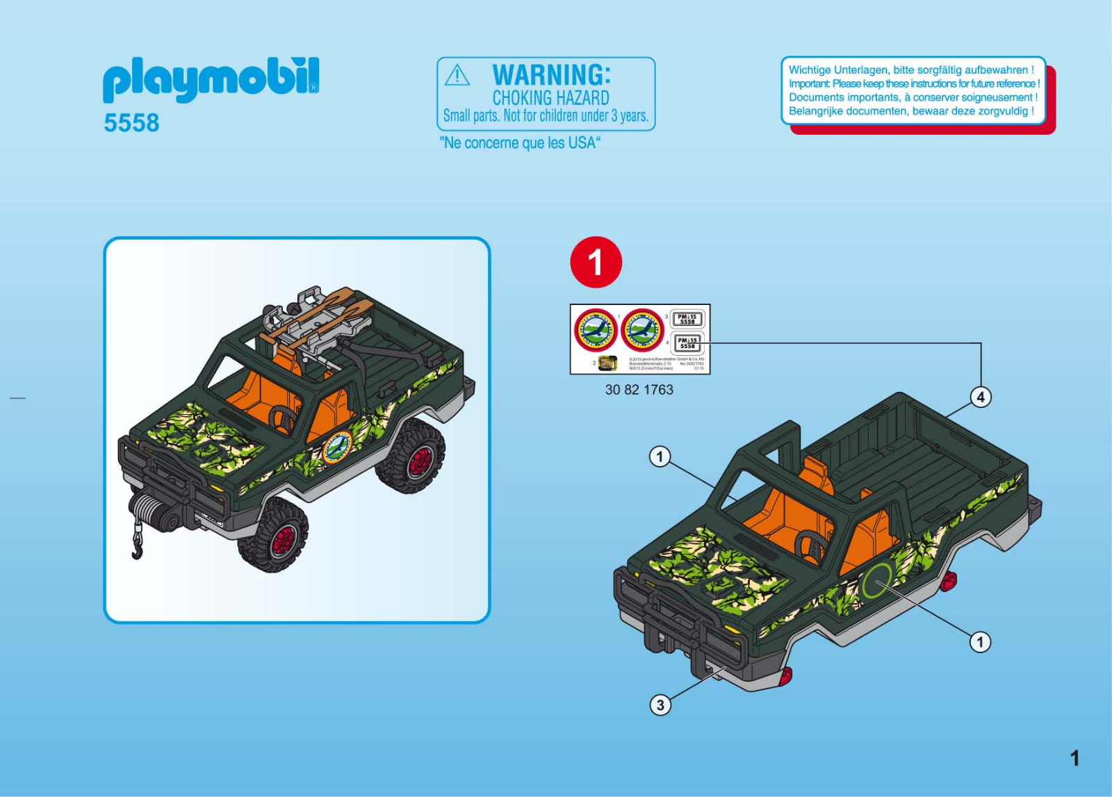 Playmobil 5558 Instructions