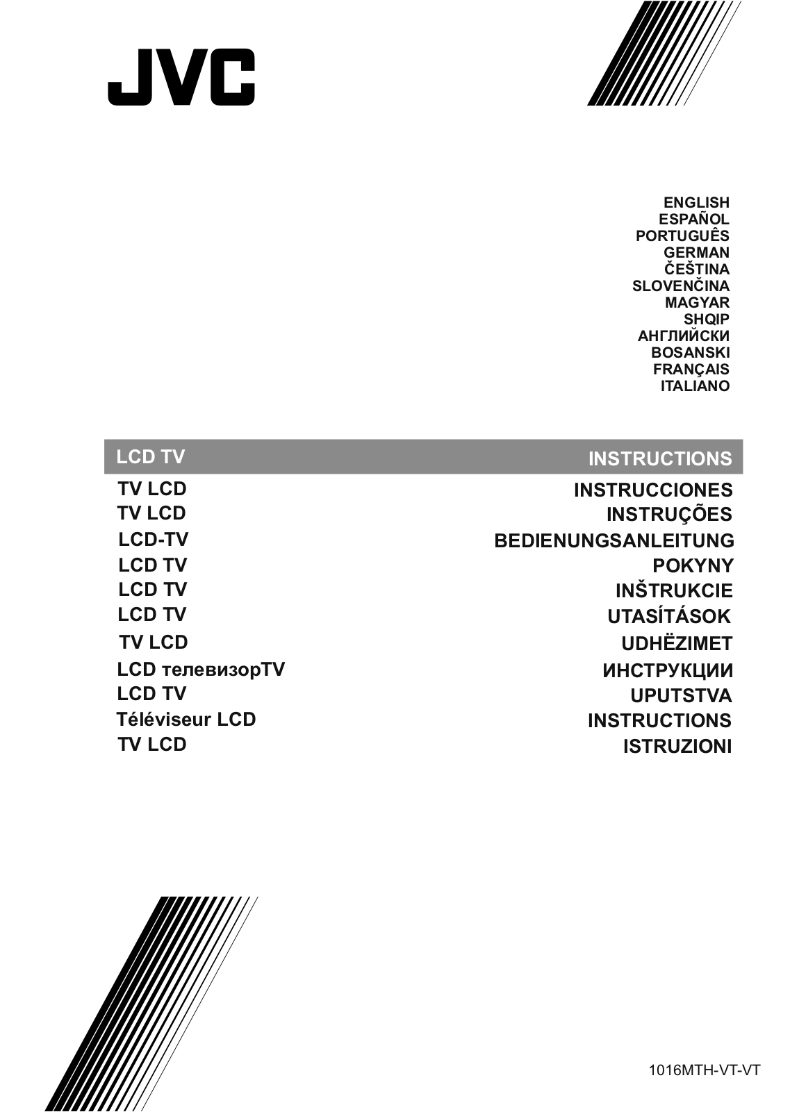 JVC LT-55VU72A User Manual