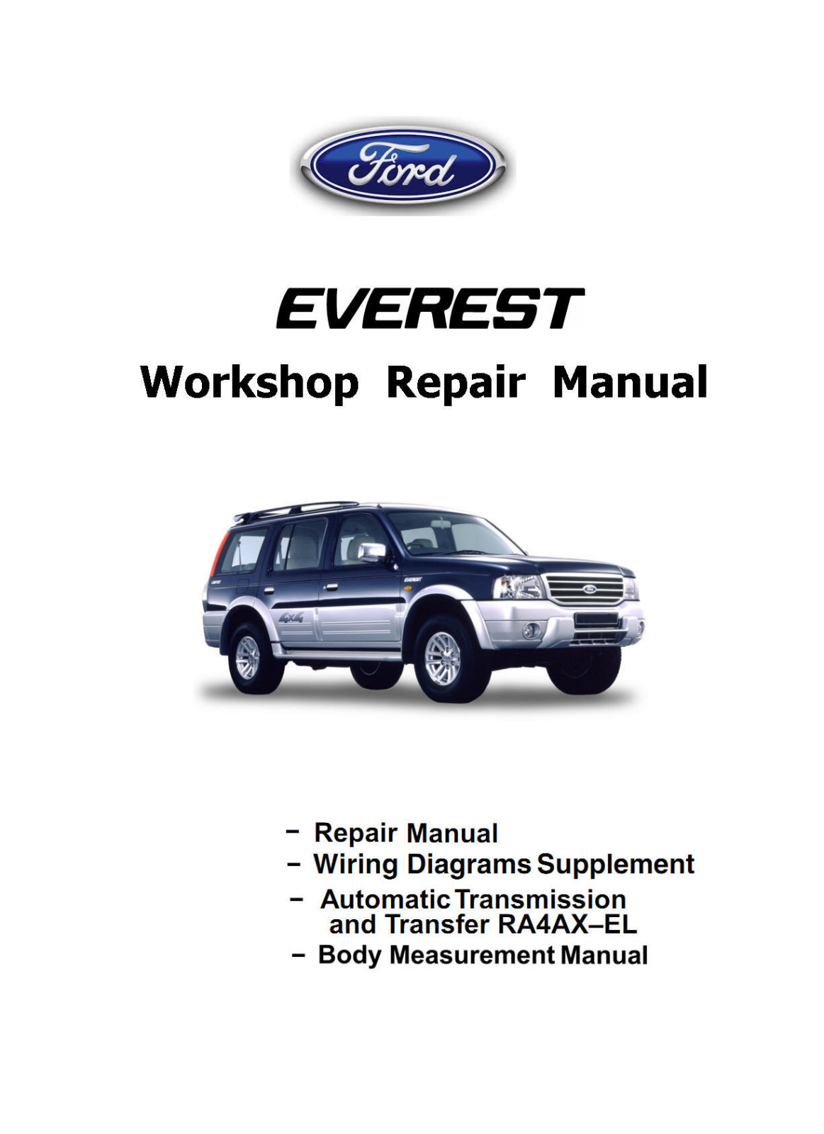 Ford Everest (2001), Everest (2002), Everest (2003), Everest (2004), Everest (2005) Service Manual - ManualMachine.com