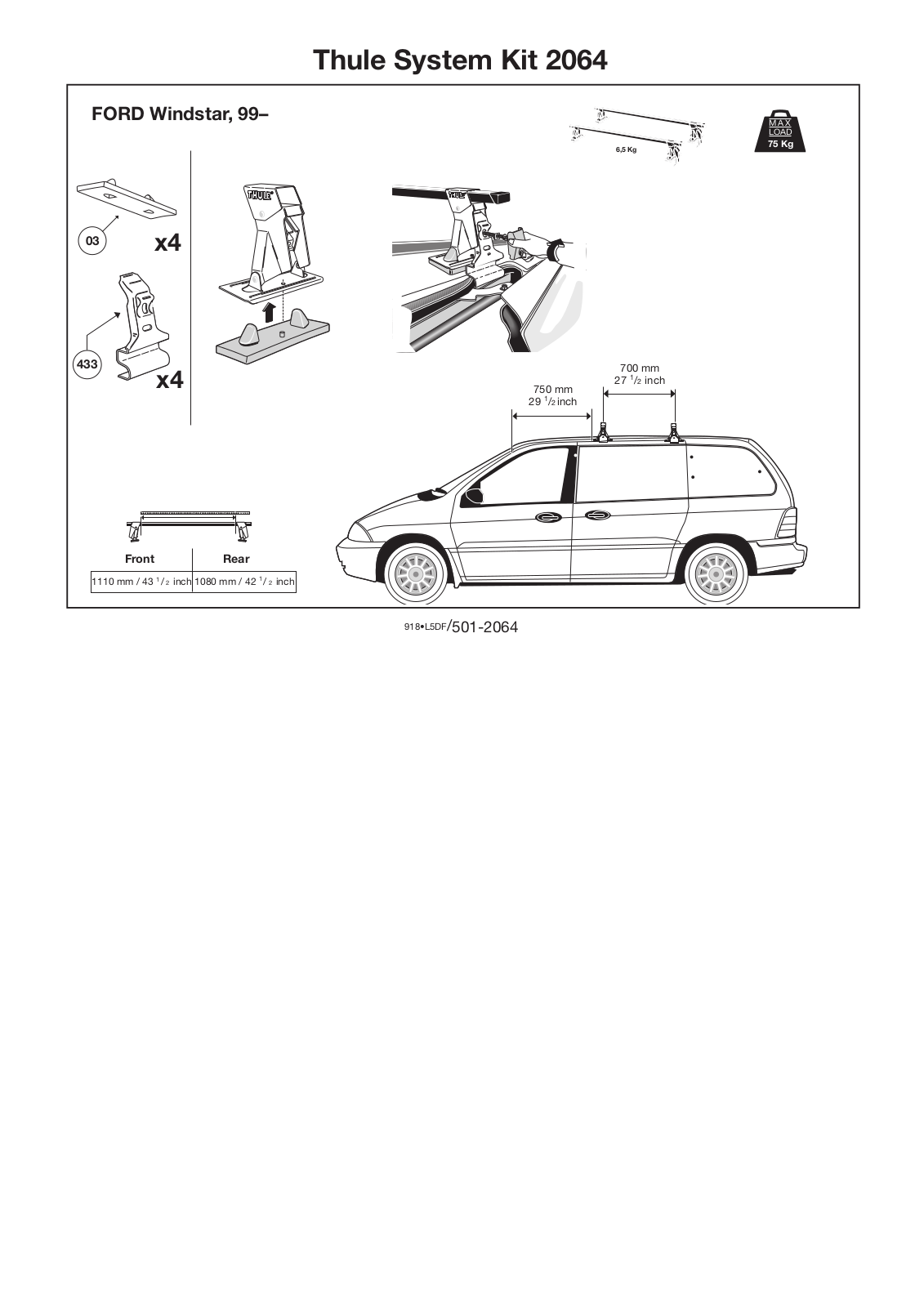 Thule 2064 User Manual