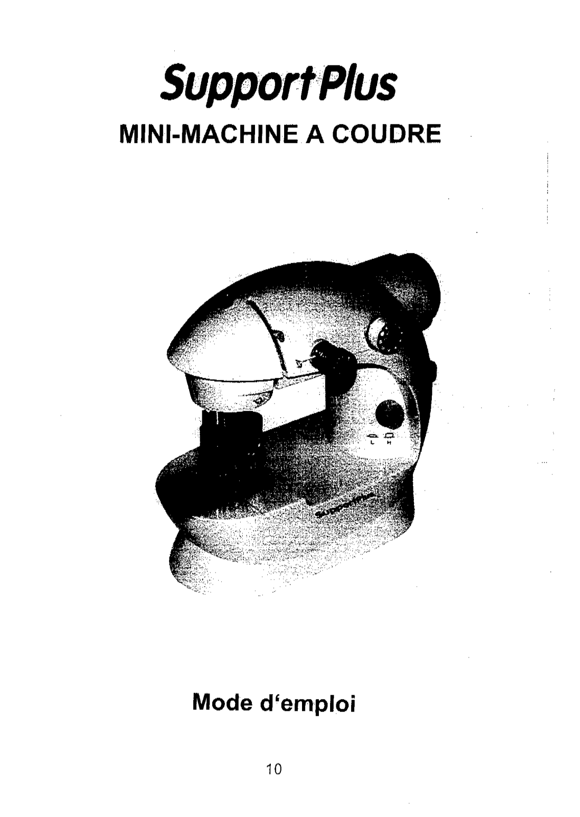 SUPPORTPLUS MINI MACHINE A COUDRE SP-MNM-003 User Manual