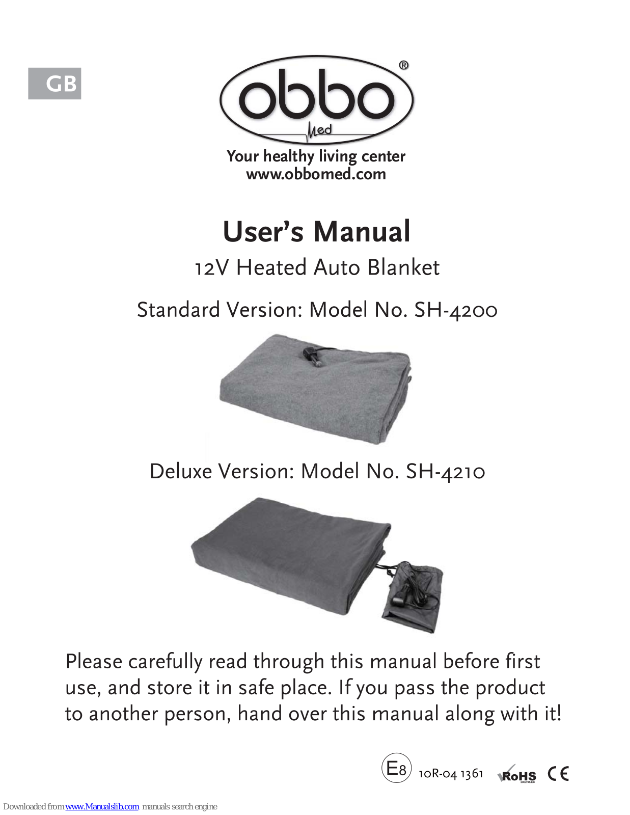 ObboMed SH-4200, SH-4210 User Manual