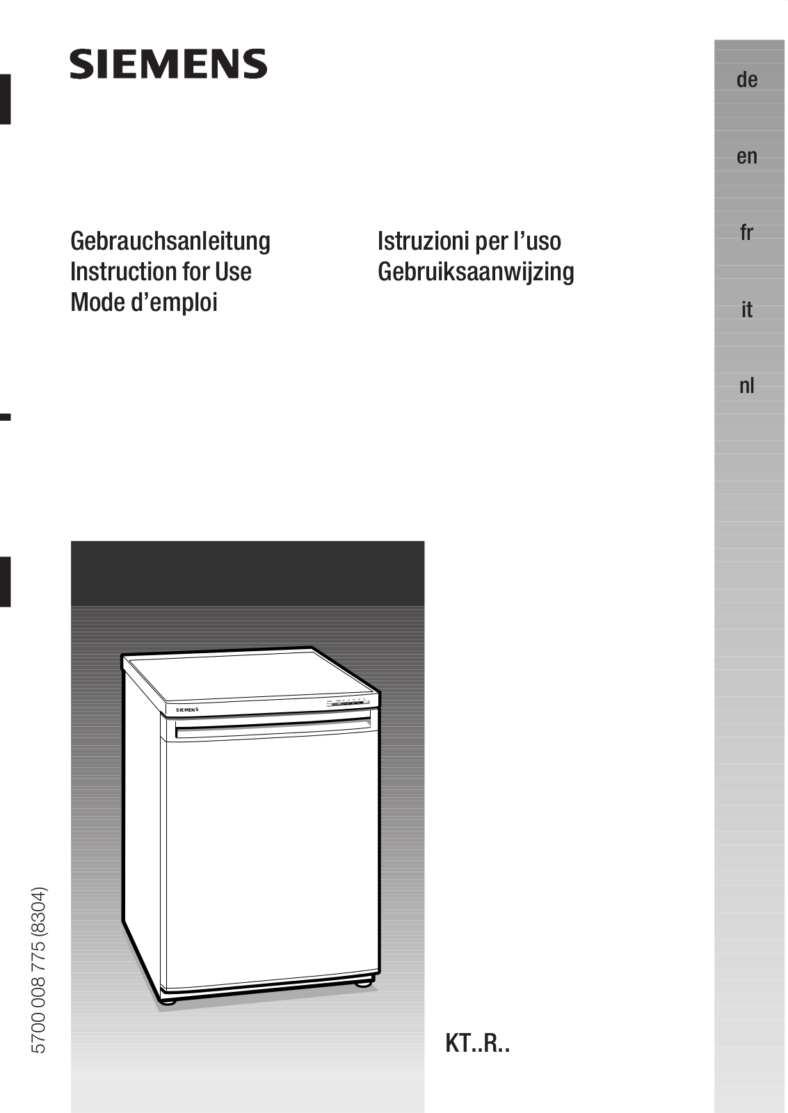 SIEMENS KT18R420 User Manual