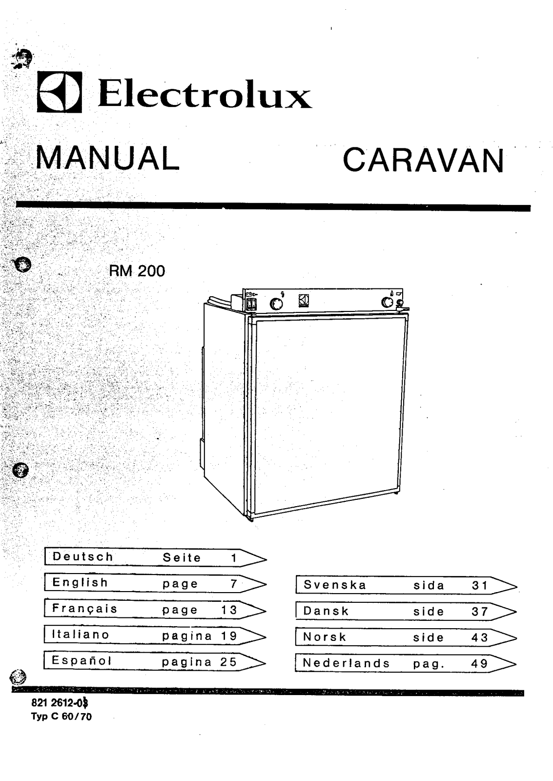 AEG RM200 User Manual