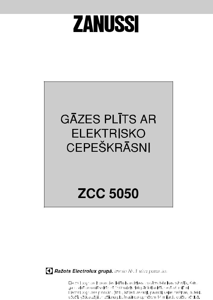 Zanussi ZCC5050 User Manual