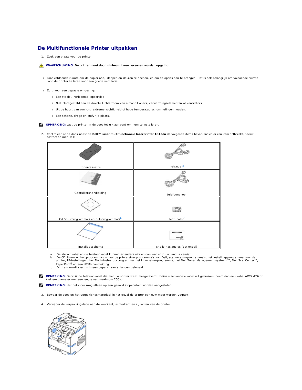 Dell 1815dn User Manual