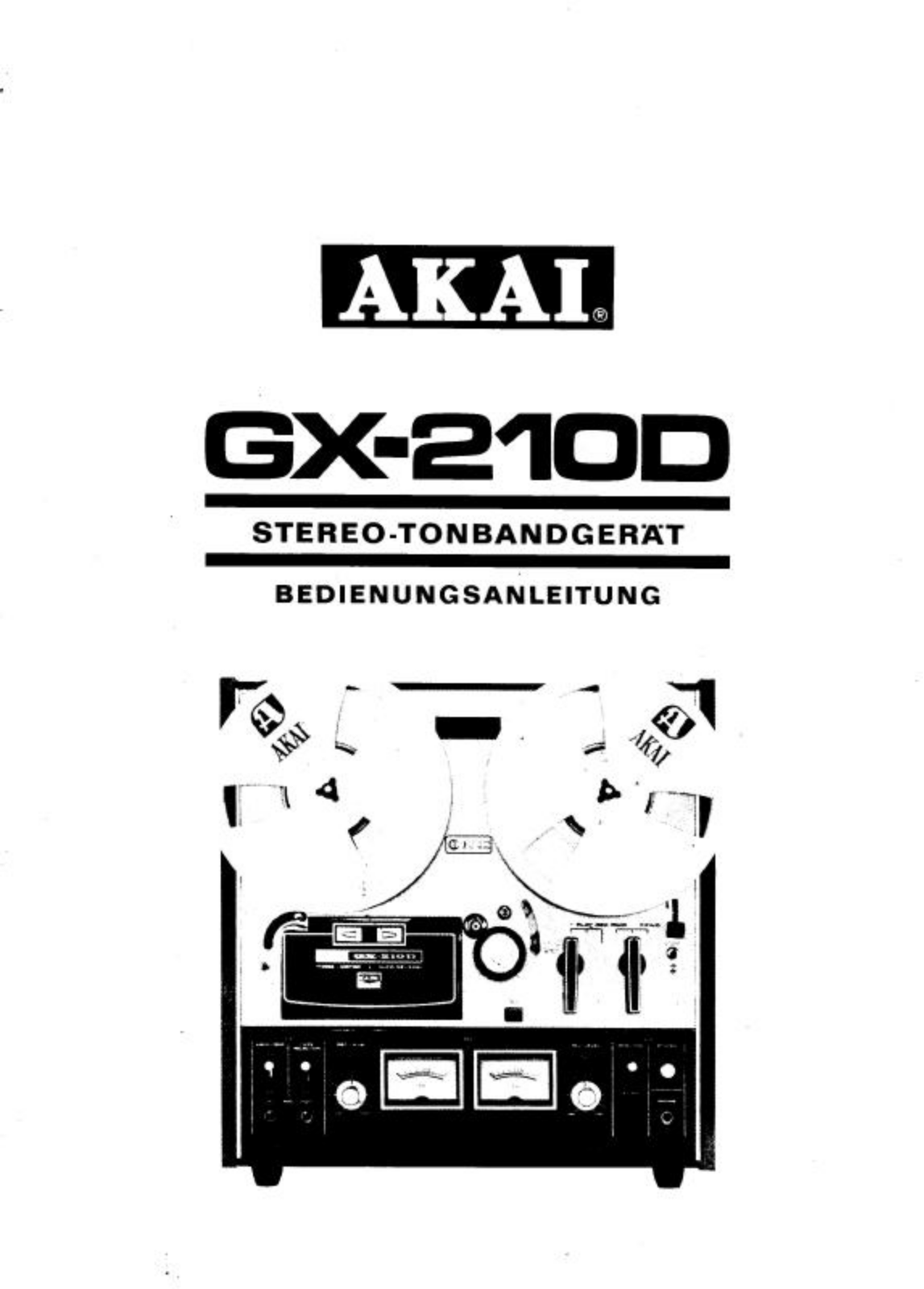 Akai GX-210-D Owners manual