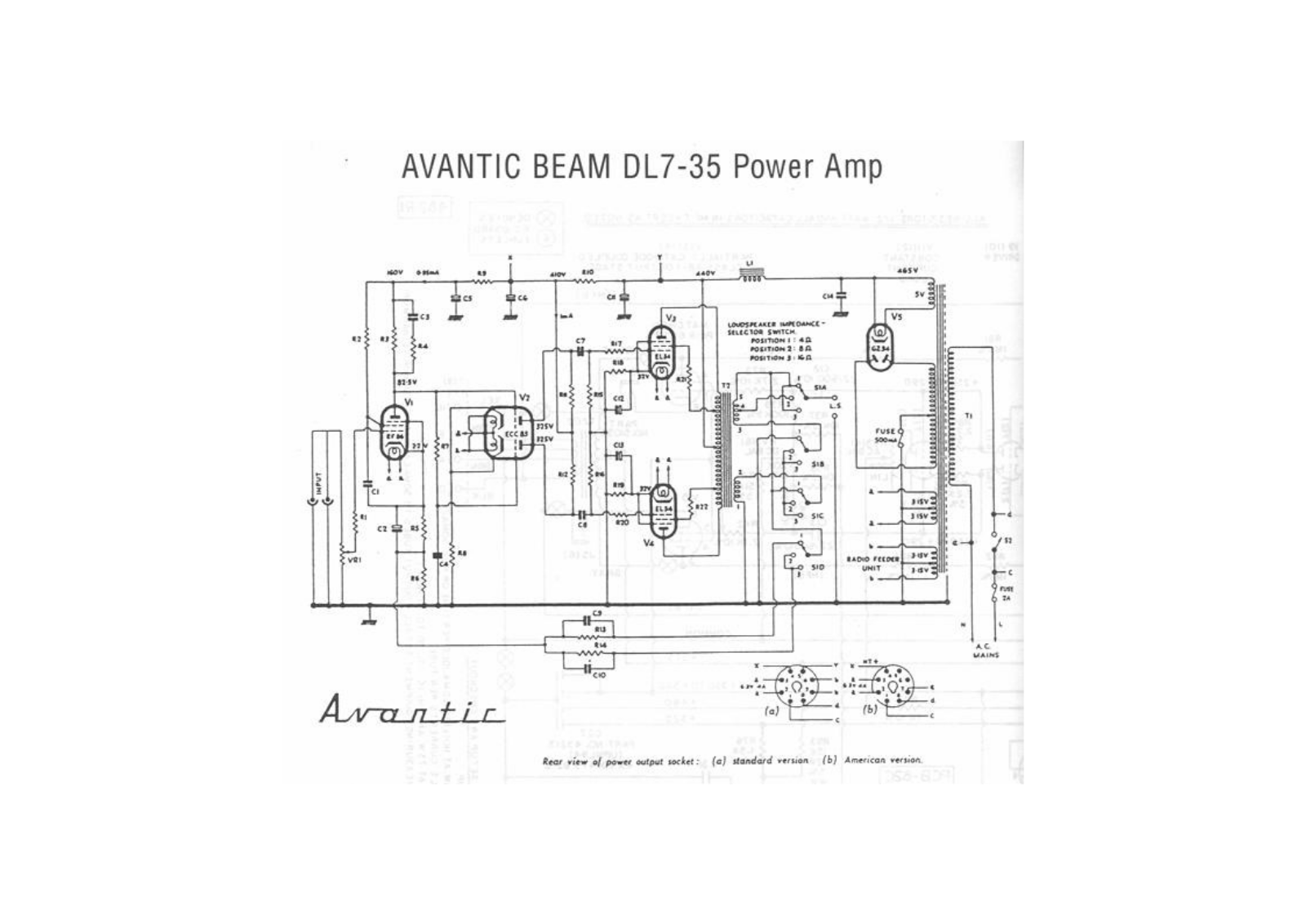 Avantic BeamDL735 Schematic - ManualMachine.com