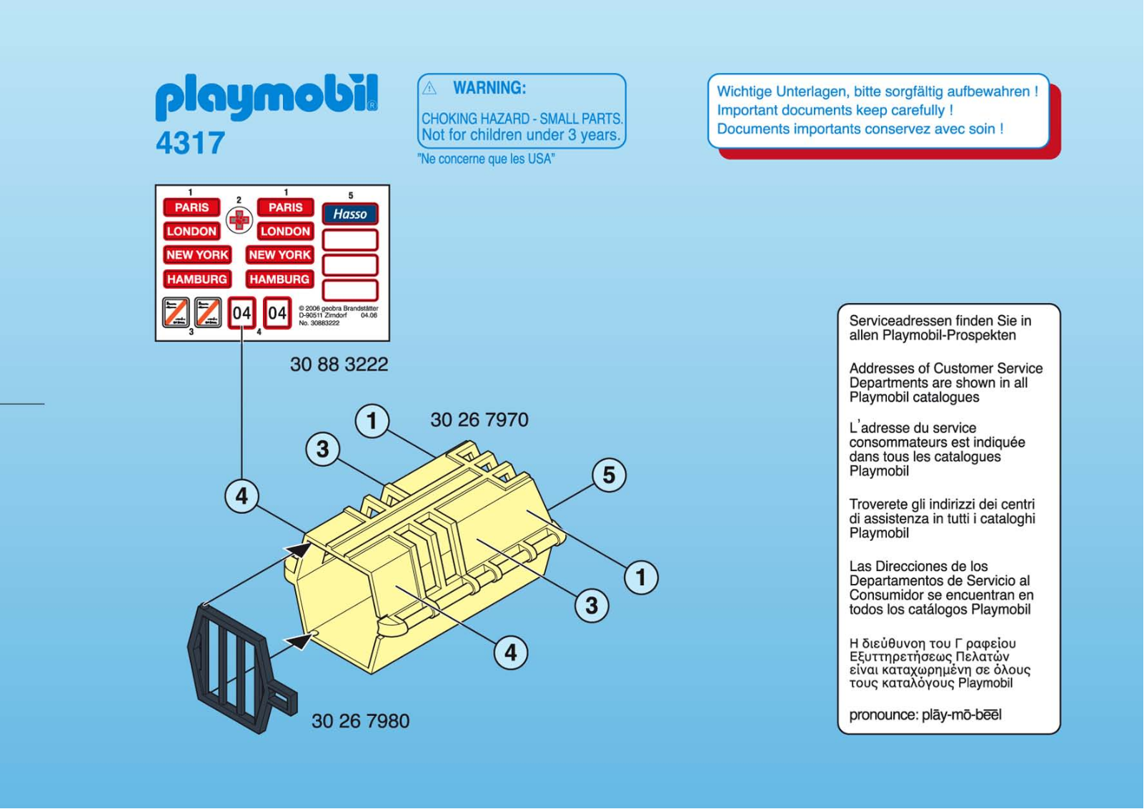 Playmobil 4317 Instructions