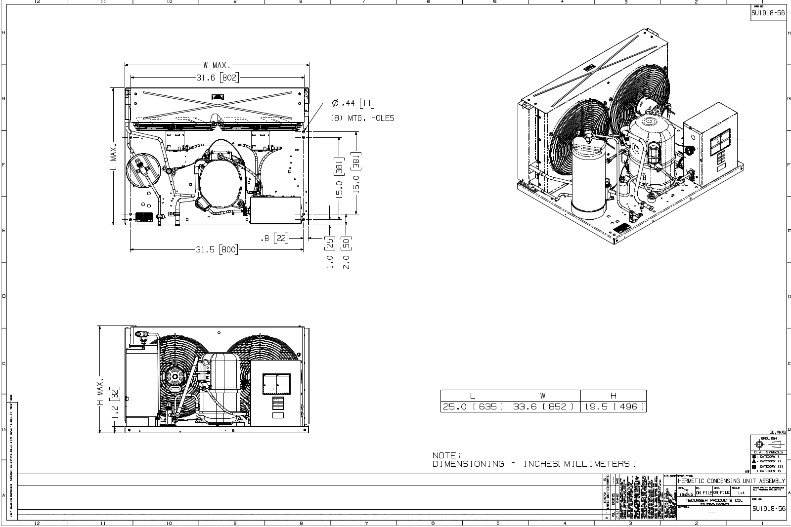 Tecumseh AWA2457ZXDXK, AWA2457ZXTXK, AWA2490ZXDXK, AWA2490ZXTXK, AWA9511ZXNXK Drawing Data