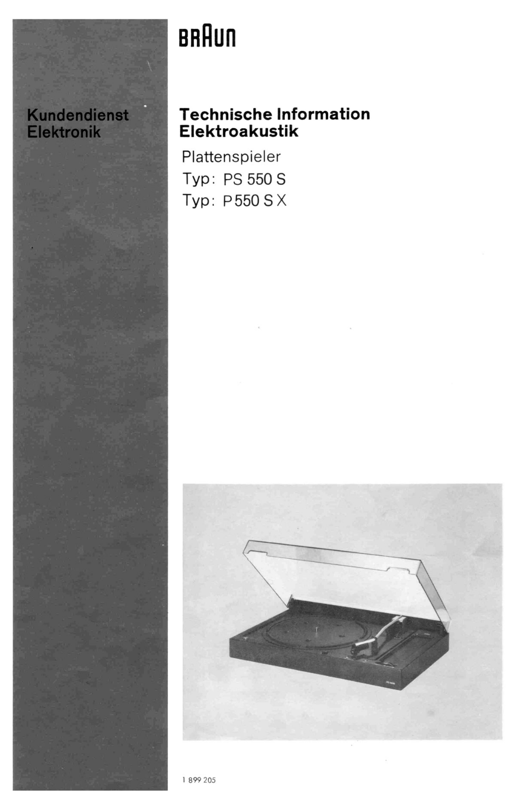 Braun PS-550-S, P-550-SX Service Manual