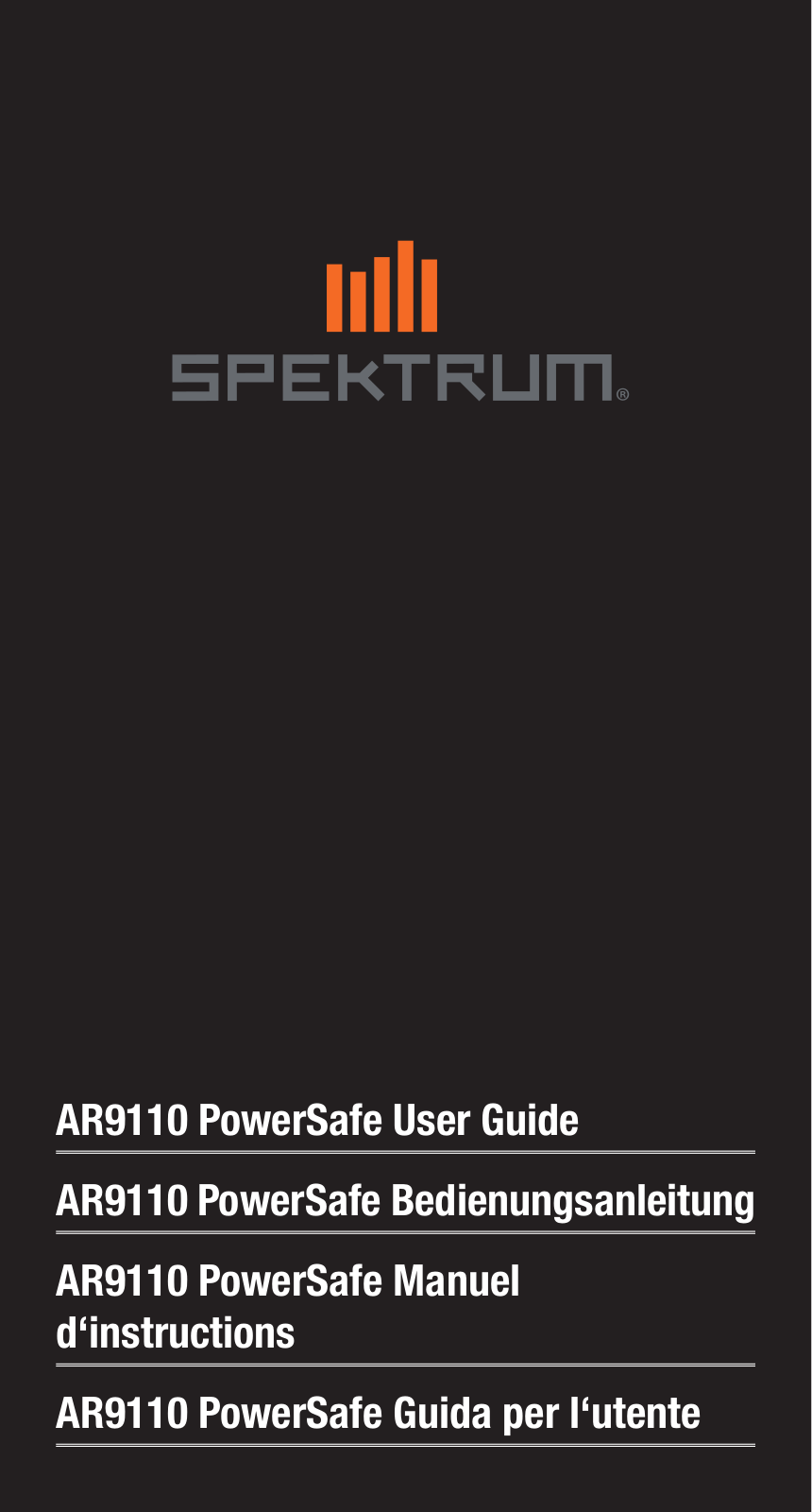 Spektrum SPMAR9110 User Manual