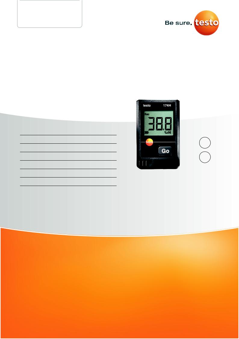 Testo 174 H User Manual