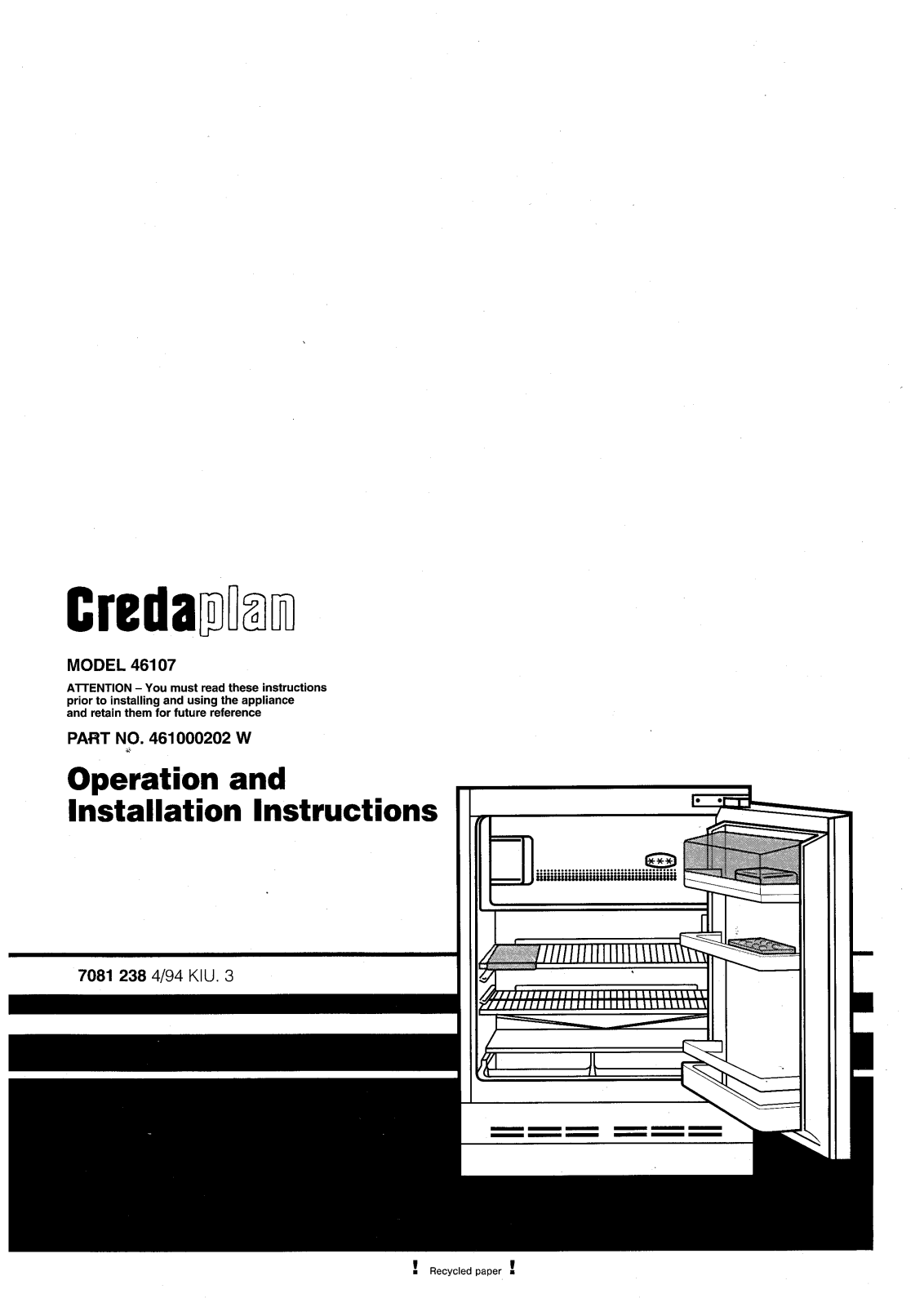 Creda 46107 User Manual