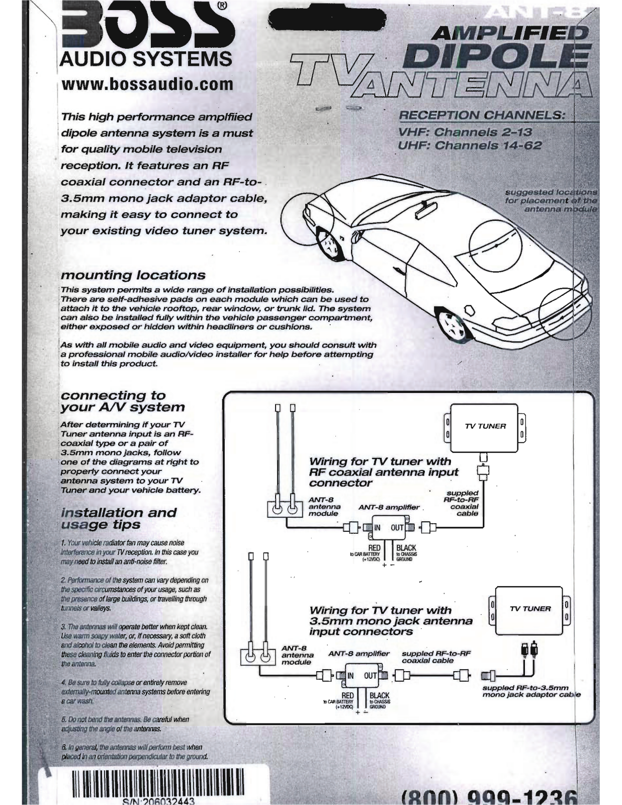 BOSS ANT-8 User Manual