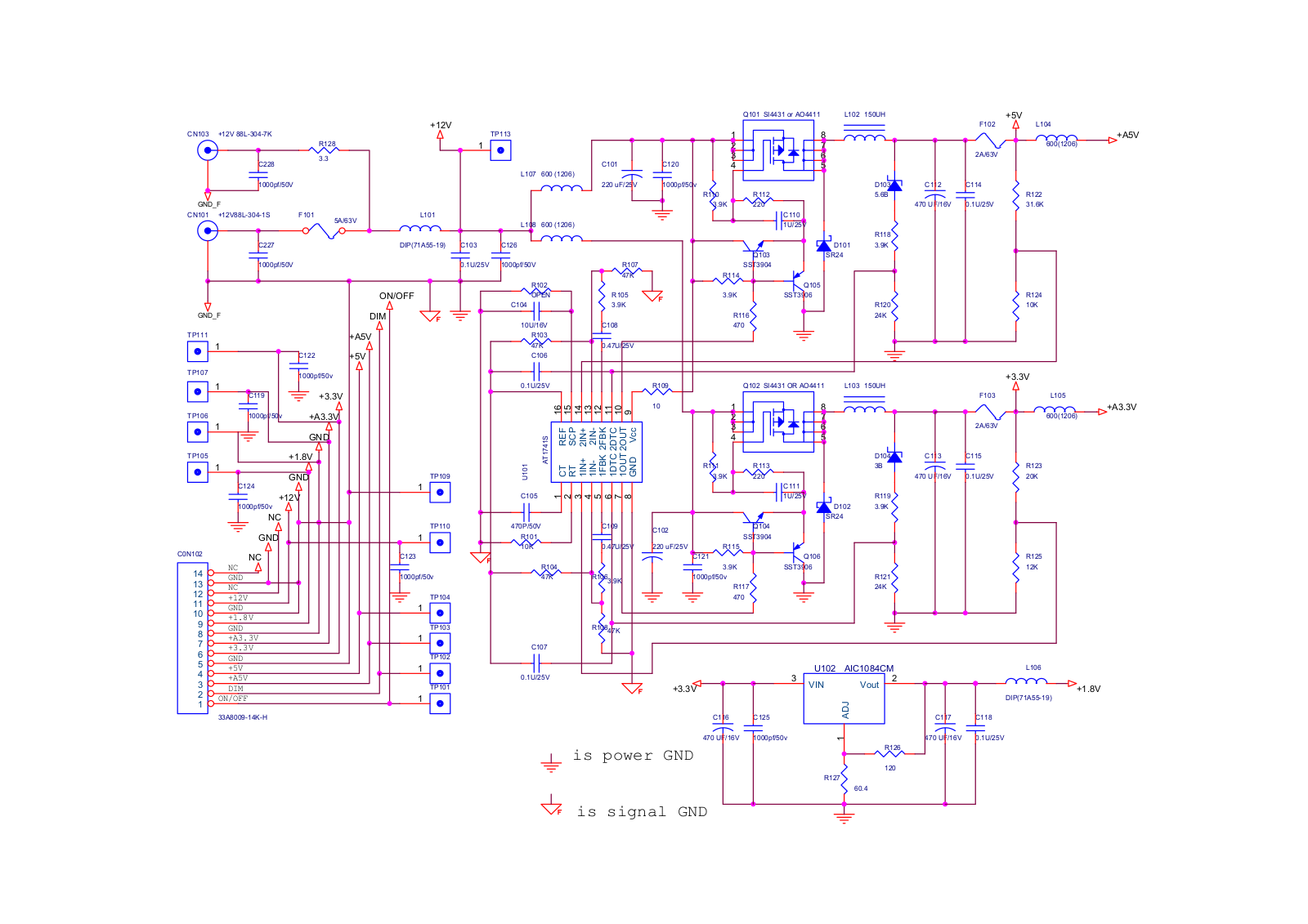 LG 715L1091 Schematic