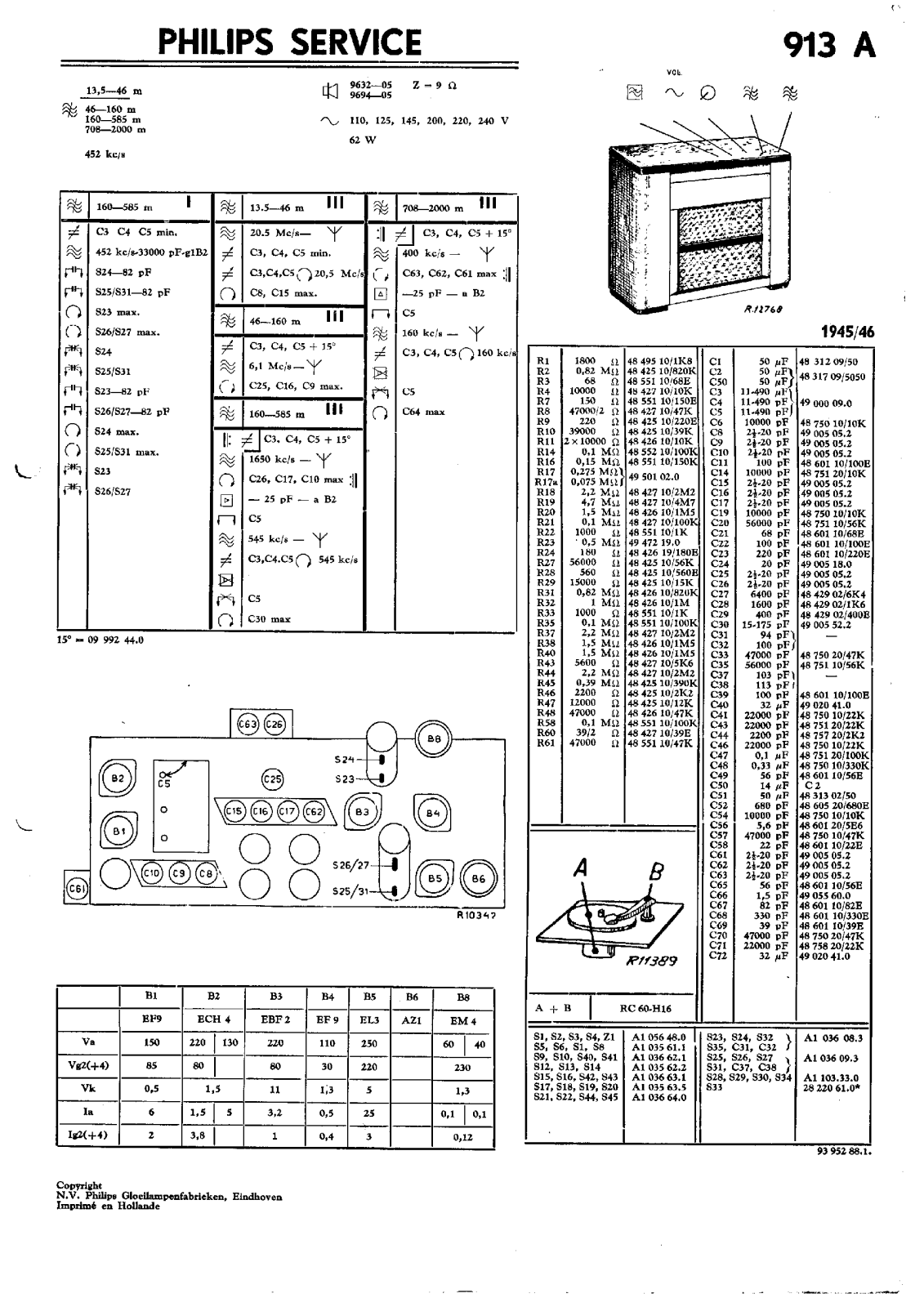 Philips 913-A Service Manual