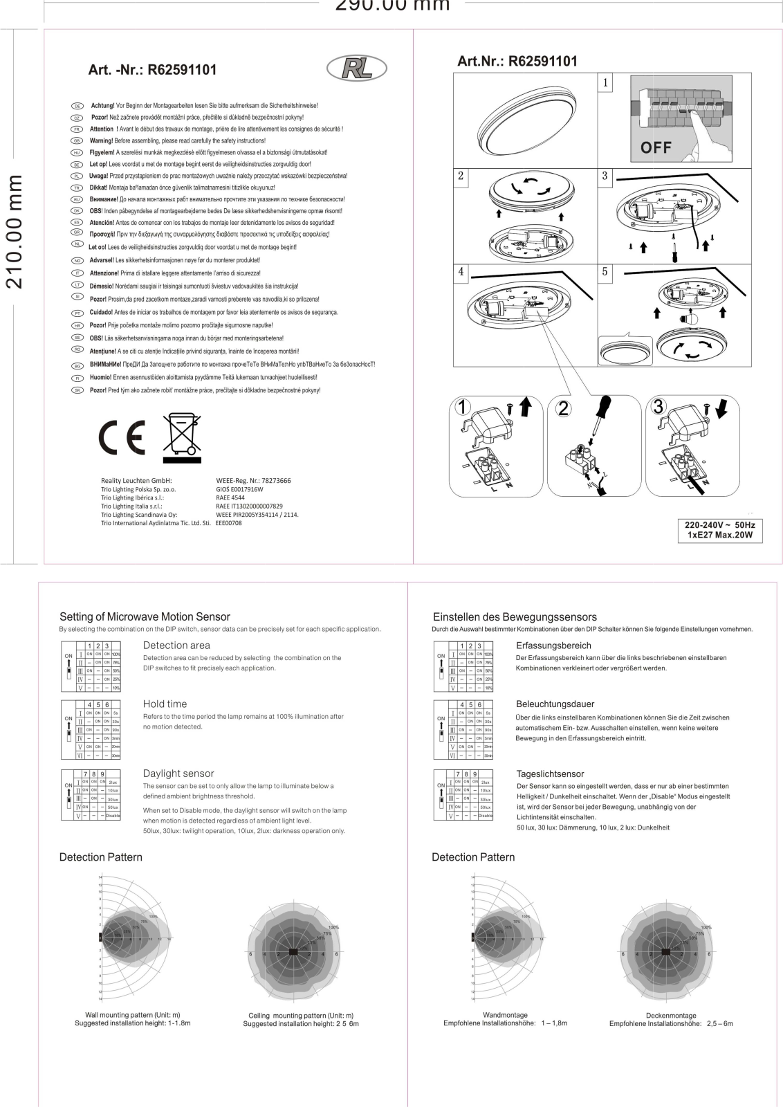 Trio R62591101 User Manual