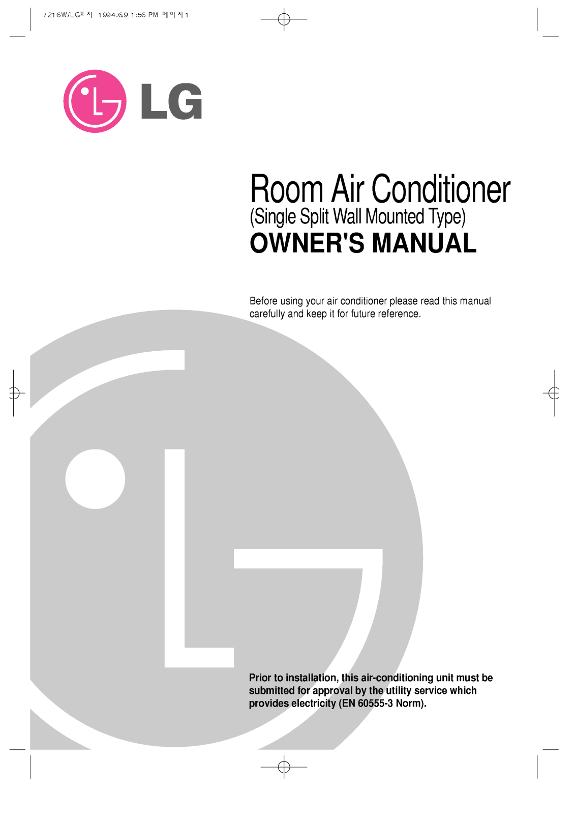 LG LS-K2460CL, LS-F1260HL, LS-J0961HL User Manual