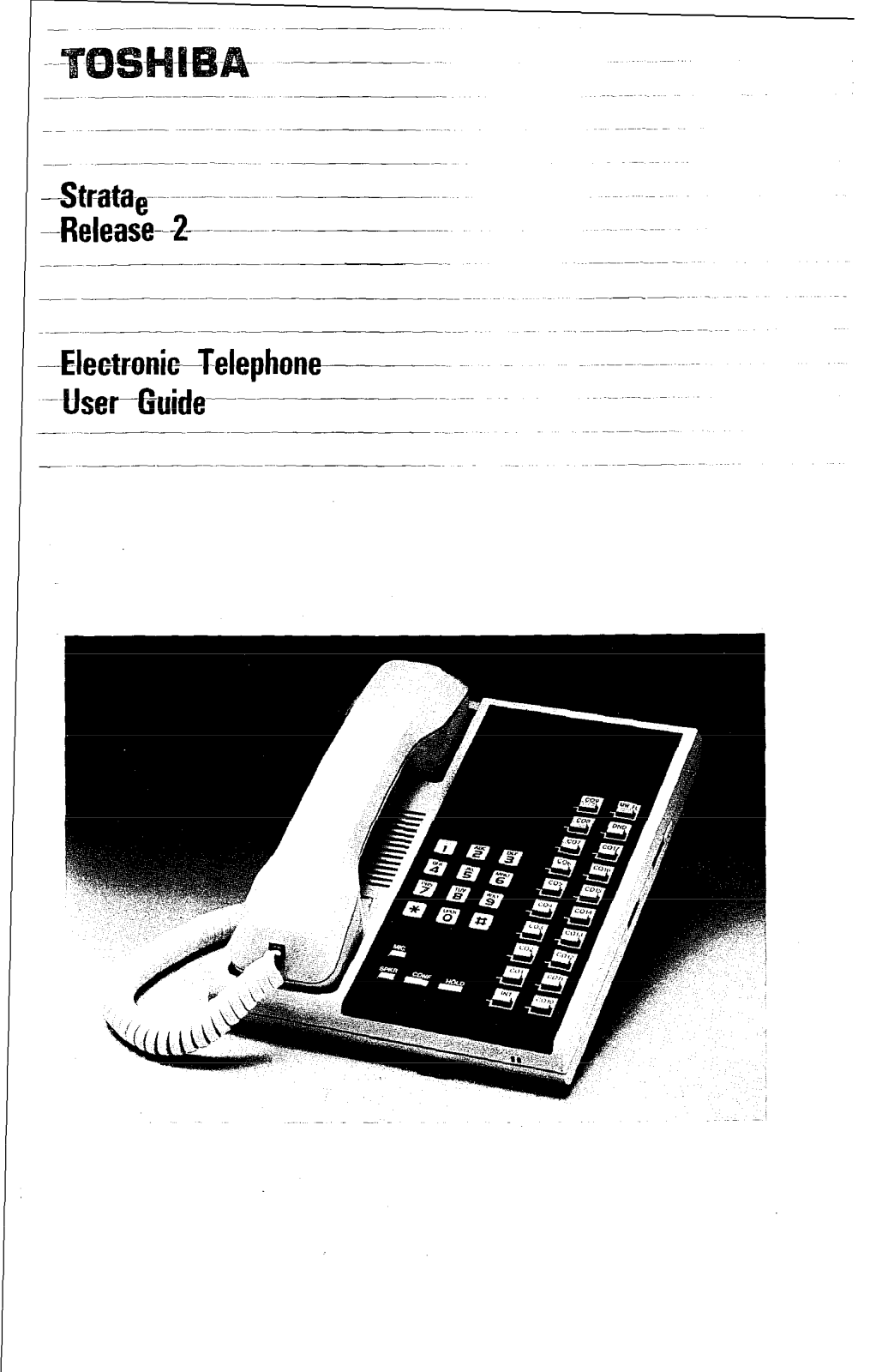 Toshiba Strata E EKT User Guide - ManualMachine.com